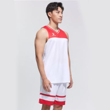 Комплект баскетбольної форми біло-червоний KELME 8252LB1002.9107