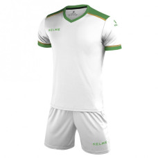 Комплект футбольної форми біло-зелений к/р KELME SEGOVIA 3871001.9105 Комплект футбольної форми біло-зелений к/р KELME SEGOVIA 3871001.9105