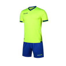 Комплект дитячої футбольної форми KELME ALAVES (JR) салатово-синій K15Z212С.9915